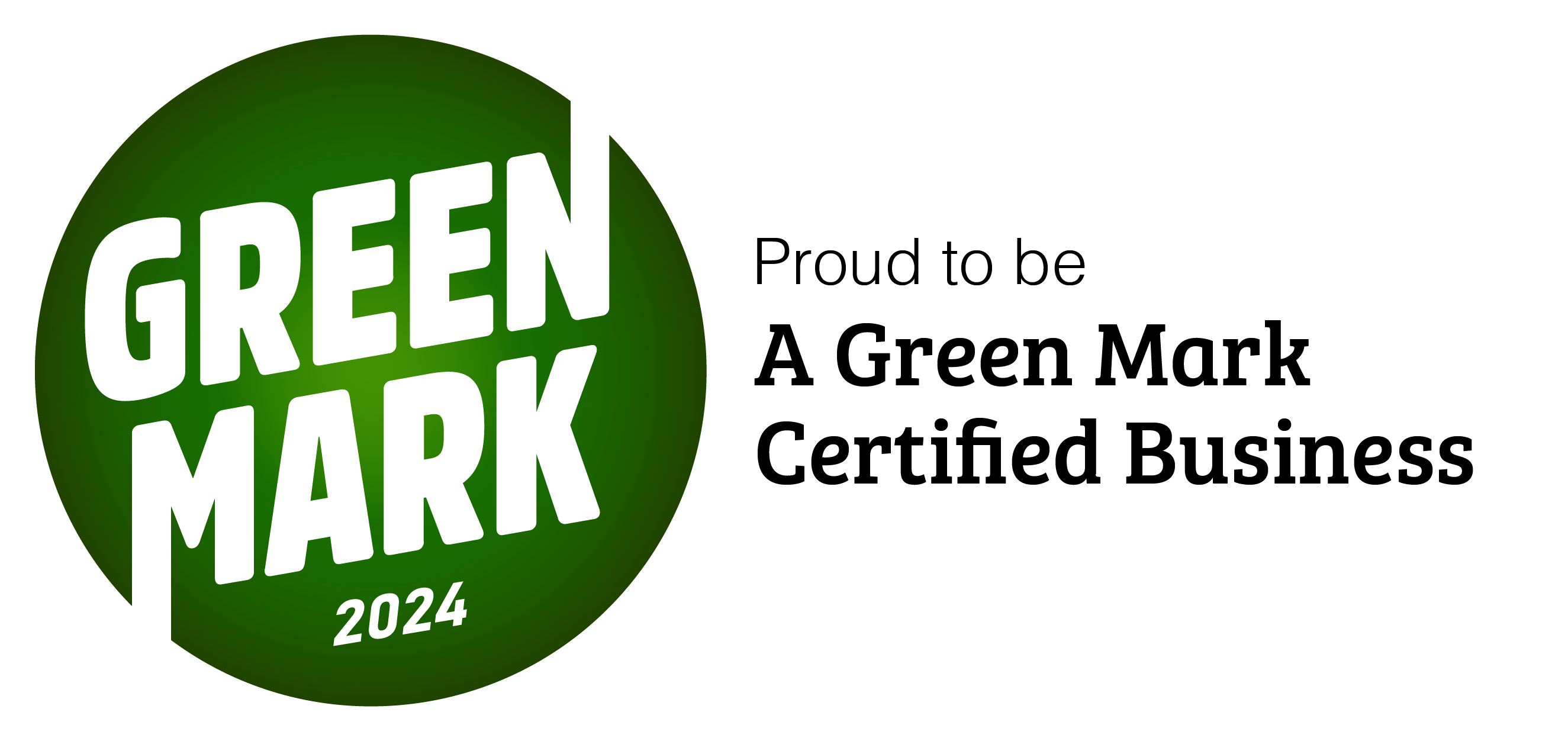Selo da certificação Green Mark Nível 1 atribuída à My Nametags