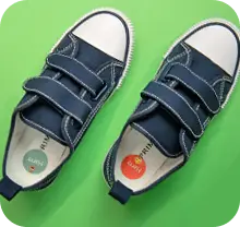 sapatos com etiqueta de sapato